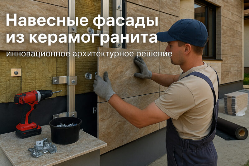 Навесные фасады из керамогранита